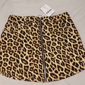 CHEETAH PRINT SKIRT